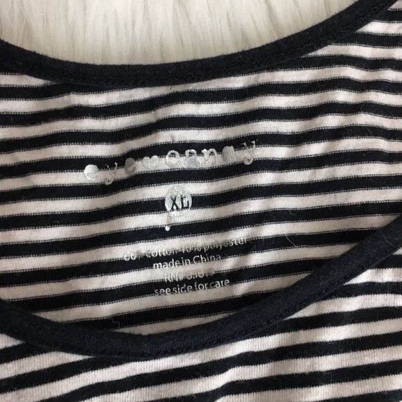 Eye Candy - Stripped Cropped Tank Top sz XL - Picture 3 of 3
